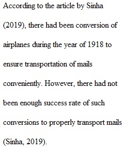 Module 4 Current Events Changing Roles for the Airlines, Transportation of Mail